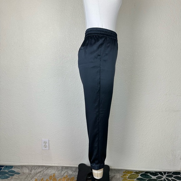 Banana Republic Pants Size 10 Women’s Pull Up Silky Grey Bohemian Summer Comfy - Picture 2 of 8